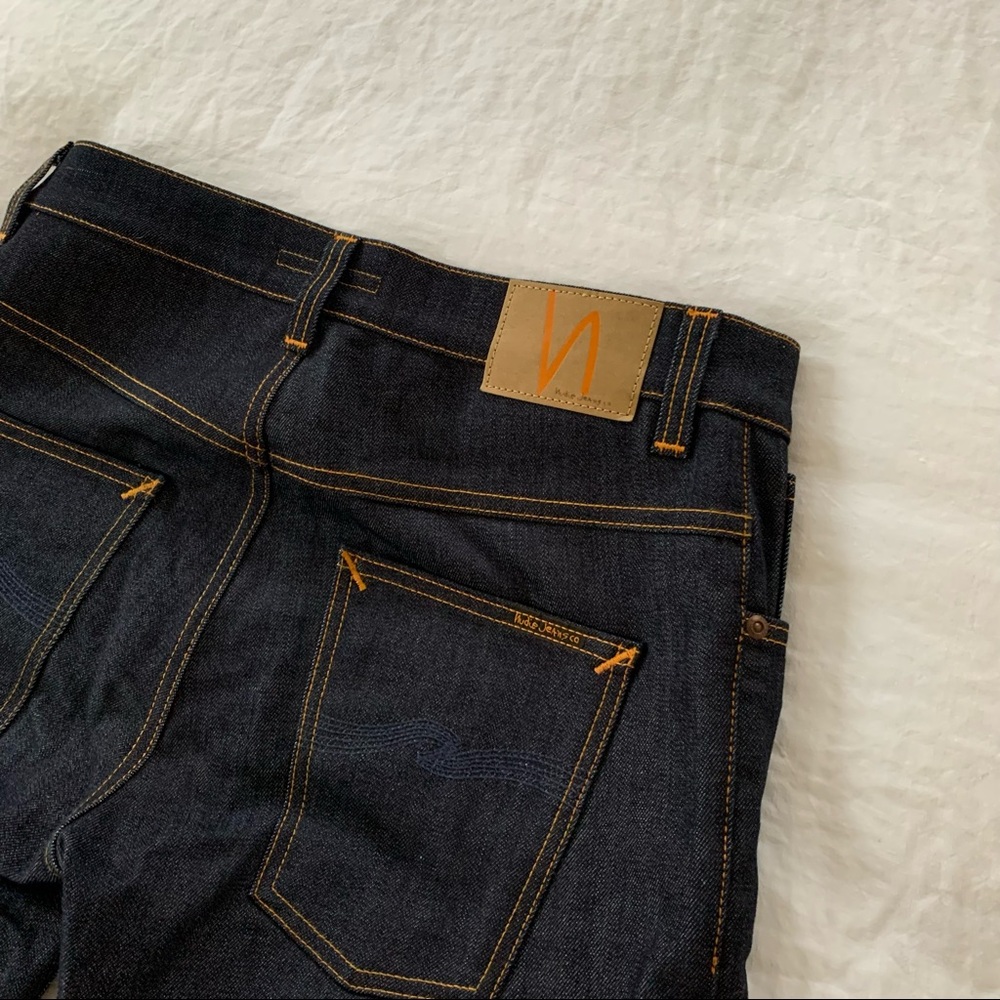 Men’s Nudie Jeans Grim Tim Dry True Navy Selvedge
